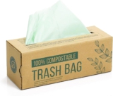 50 Beutel für Kompostbehälter 6L 8L 10L Küchen Abfallbeutel 100% biologischer und abbaubarer Beutel