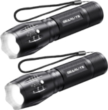 GEARLITE LED Taschenlampe Batteriebetrieben 2 Stücke