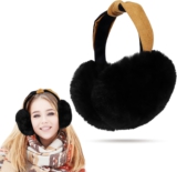 Lvefyti Damen Faltbare Plüsch Ohrenwärmer