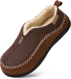 EverFoams Herren-Mokassin-Hausschuhe aus Mikro-Wildleder