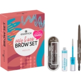 essence cosmetics easy & WOW brow set medium, Augenbrauen Set