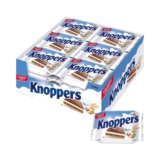 Knoppers – 24 x 25g – Gefüllte Waffelschnitte mit Milchcreme und Nougatcremefüllung
