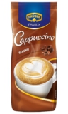 KRÜGER Family Cappuccino Schoko, aromatisiertes Getränkepulver mit löslichem Bohnenkaffee, koffeinhaltig, 500 g Beutel