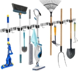 WECUTE 2 Stück Besenhalterung Wand Gerätehalter Besen Mop Halter