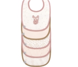 LÄSSIG Baby Kleinkind Lätzchen Set (5 Stk.) Klettverschluss Baumwolle wasserdicht/Value Pack Bib