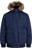 JACK & JONES Herren Jjconstruct Faux Fur Bomber Bomberjacke
