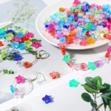 300 Stück Perlen Sterne Perlen Herzen zum Auffädeln