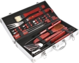 MAMIZO 18 Stücke BBQ Grillbesteck Set aus Hochwertiger Edelstahl