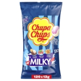 Chupa Chups Milky Lutscher-Beutel, mit 120 Lollis in 3 cremigen Geschmacksrichtungen