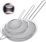 Mauepersu 3 Stück 7/12/18cm Köper Küchensieb Set