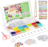 URMYWO Perlen für Armbänder, Mini Perlenset Charm Kit, Perlen zum Auffädeln für Weihnachten