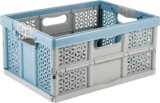 keeeper Stabile Profi-Klappbox mit Soft-Touch Griffen, 48,5 x 35 x 23,5 cm, 32 l, Lea, Nordic Blue