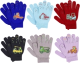 Cosiesnest 6 Pairs of Acrylic children’s knitted gloves Kids Warm