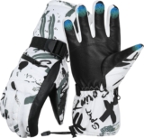 Lvefyti Skihandschuhe Herren Damen,wasserdichte Winterhandschuhe,Touchscreen