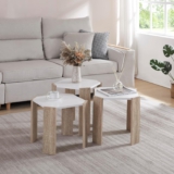 [en.casa] Satztisch Rantasalmi 3er Set Wohnzimmertisch