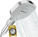 FAYZA Duschkopf weiß – Wassersparender Duschkopf – Duschkopf groß