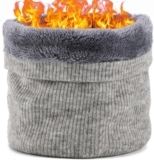 BARFULKER Winter Halsschlauch Herren Damen Warm Gefüttert Strickschal –