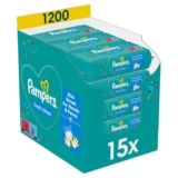 Pampers Fresh Clean Feuchttücher 15 Packungen mit 80 Stück – 1200 Feuchttücher