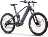 Moma Bikes Elektrische Fahrrad EMTB 27,5″, Full Suspension, Vollfederung, SHIMANO 24 Gänge