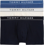 Tommy Hilfiger Herren 3er Pack Boxershorts Trunks mit Logobund