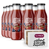 BubbleTea2Go – Ready to Drink, Berry Mix,12x 0.3L Flaschen, 100% Vegan, Halal