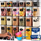 Deco haus® Vorratsdosen mit Deckel luftdicht 24er Set