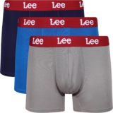 Lee Herren Men’s Boxers in Navy/Grey/Blue | Ultra Soft Viscose from Bamboo Boxershorts 3er-Pack