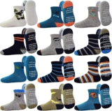 GRPSKCOS Antirutschsocken Kinder Stoppersocken Kinder 12 Paar Rutschfeste Socken
