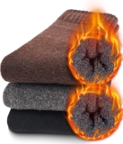 FORVEVO Thermosocken Herren 3 Paar,60% Wollsocken