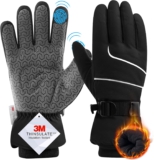 CAOZITOU Winterhandschuhe Herren Damen,3M Thinsulate Skihandschuhe Wasserdicht Warme Touchscreen