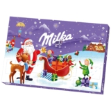 Milka Adventskalender 1 x 200g I Adventskalender mit Schokolade I Weihnachtskalender