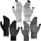 Nertpow Handschuhe Herren Winter Touchscreen 3 Pack