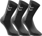 hummel 16 Paar Sportsocken Freizeitsocken für Damen und Herren – Black – Gr. 36-40