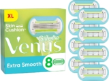 Gillette Venus Extra Smooth Rasierklingen für Rasierer Damen, 8 Ersatzklingen für Damenrasierer