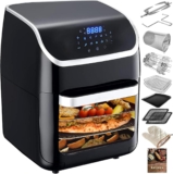 PRIJESSE 12L Heißluftfritteuse, Multifunktionale Heissluftfritteuse, 1800W Air Fryer