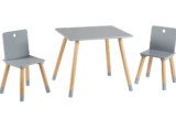 roba Kindersitzgruppe aus Holz – Kindermöbel Set aus 2 Kinderstühlen & 1 Tisch