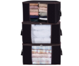 Lifewit 3 Stück 90L Aufbewahrungstasche, Aufbewahrungsbox mit Deckel