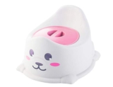 Bsowte Baby mit Rückenlehne, tragbarer Topf für Kinder, Baby-Toilette, niedlich, für , Rosa