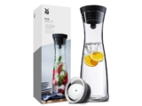 WMF Basic Wasserkaraffe aus Glas, 1 Liter, Glaskaraffe