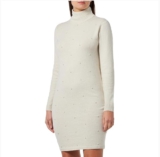 Vila Damen Viemily L/S Pearl Knit Dress/Ka Strickkleid