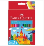 FABER-CASTELL 554201 – Filzstift Castle, 12er Kartonetui
