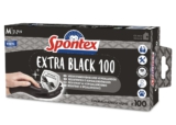 SPONTEX Extra Black Einmalhandschuhe aus Vinyl