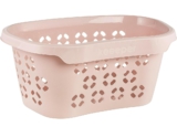 keeeper Wäschekorb mit Hüftstütze, Luftdurchlässiges Dekor, 30,5 l, Anton, Nordic Pink