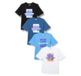 JACK & JONES Herren T-Shirt 4er-Pack