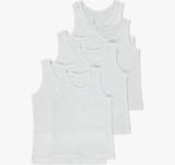 Warme Unterhemden für Jungen, einfarbig, ärmellos, 100% Baumwolle, 6 Stück