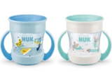 NUK Mini Magic Cup Trinklernbecher | auslaufsicherer 360°-Trinkrand | ab 6 Monaten 2er-Pack