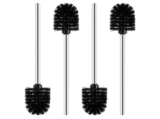 Rovtop 4 Stück WC Klobürste Schwarz