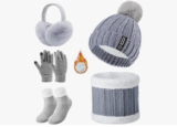 5 in 1 Winter Hut Schal Handschuhe Set