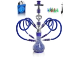 Shisha Komplettset mit 4 Schläuchen, 22“ Großes Shisha Kit für bis zu 4 Personen mit allem inklusive