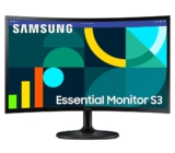 Samsung S36GD Essential Curved Monitor 24 Zoll, PC-Bildschirm mit VA-Panel